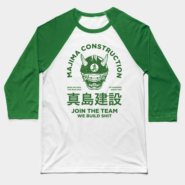 Majima Construction V2 Baseball T-Shirt by Haunted House Tattoo